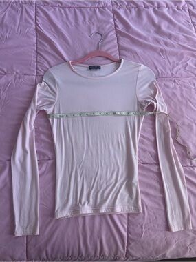 Baby Pink Long-Sleeve Crewneck Top from White Fox